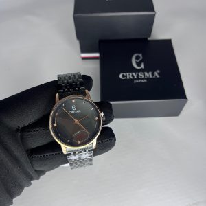 Crysma Watch With Black Chain #021y
