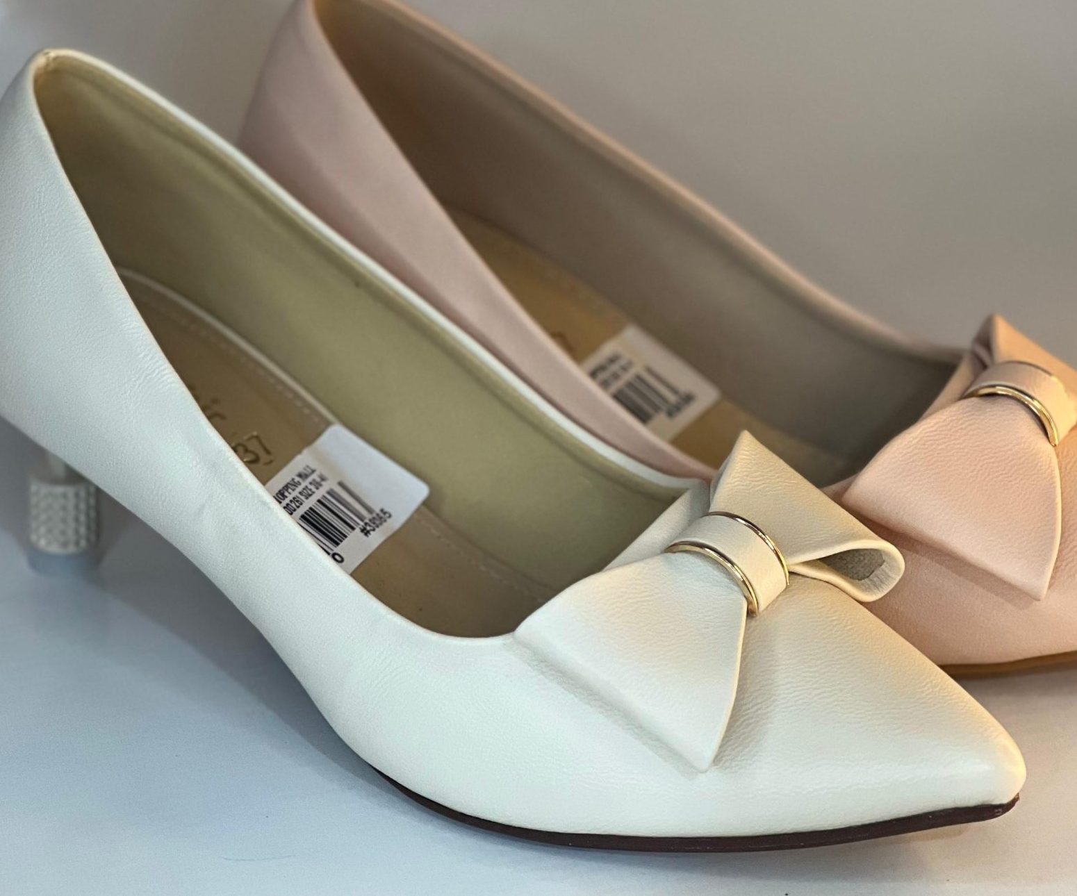 Shein- Bow Decor Court Heels In Rubber Soul ladies shoes - Image 4