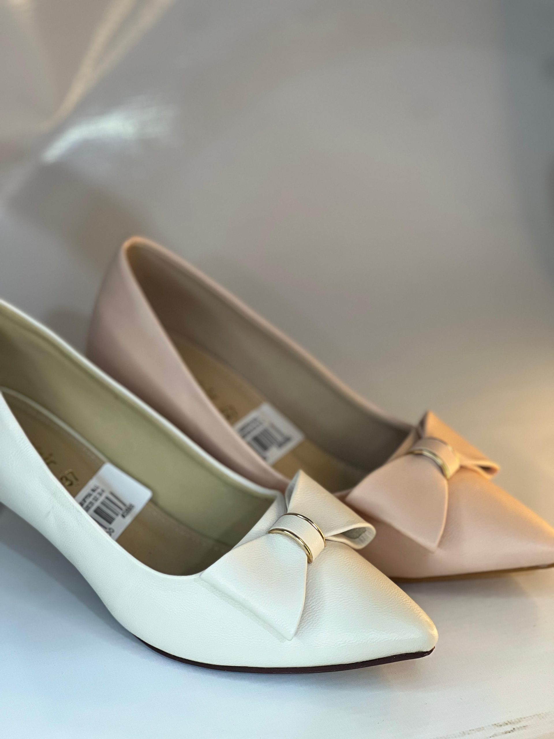 Shein- Bow Decor Court Heels In Rubber Soul ladies shoes - Image 5