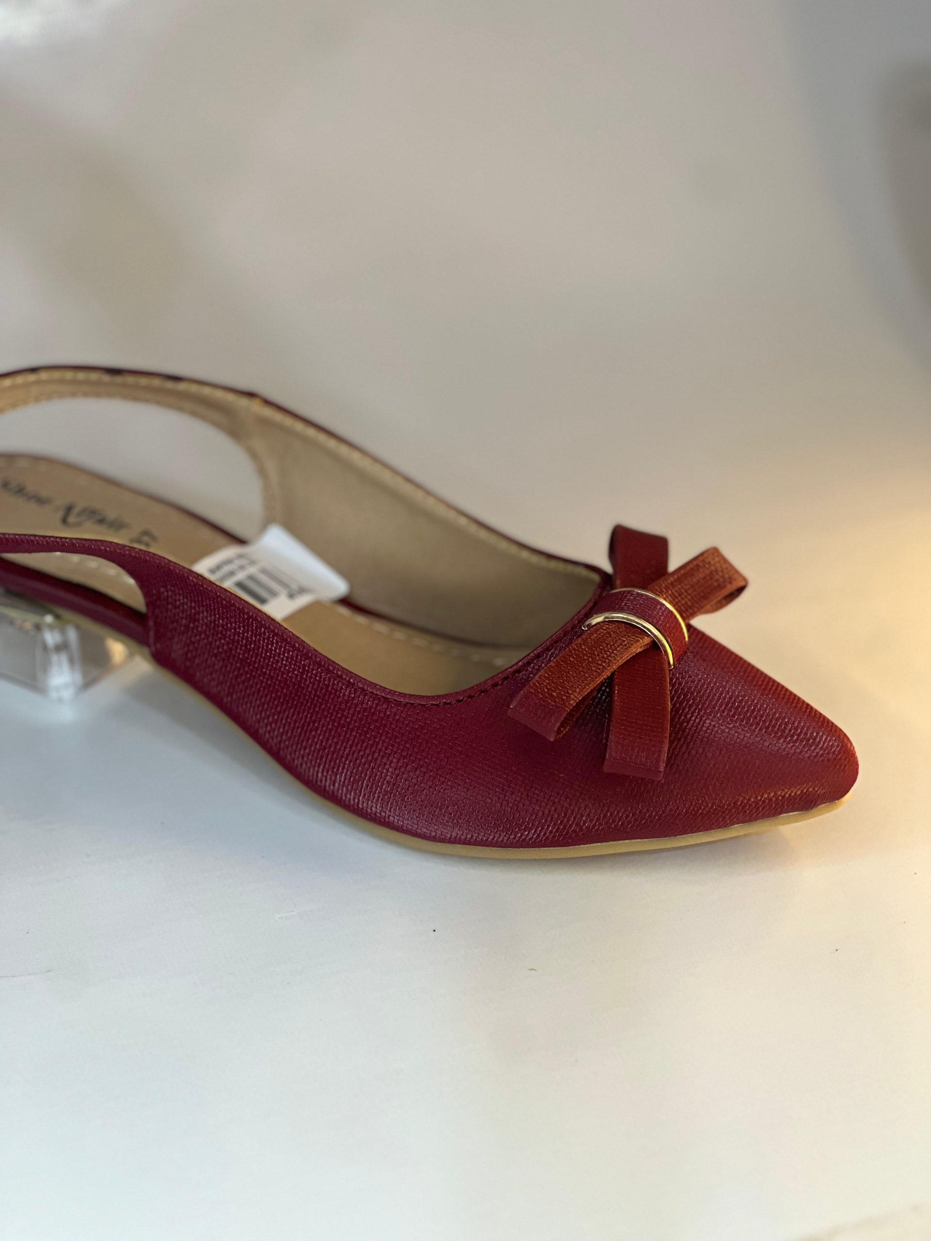 Transparent Block Normal Heels Ladies Shoes
