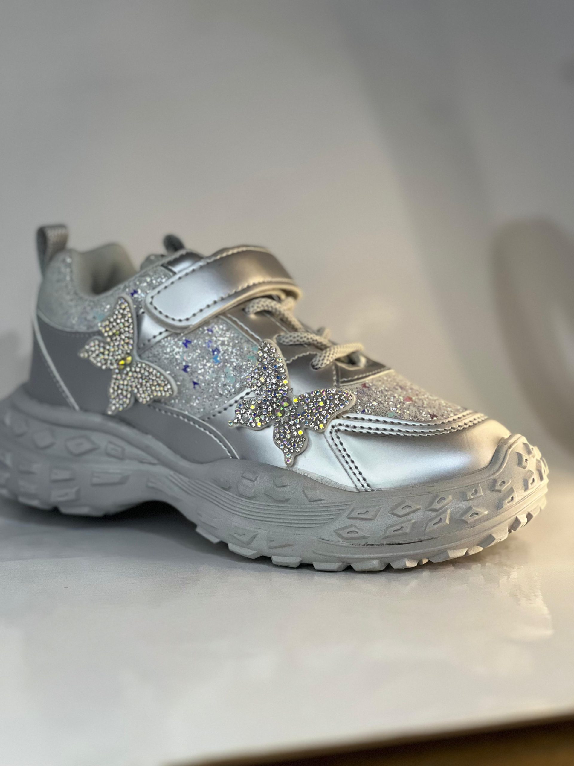 Girl's Beautiful Designs Fancy Look Sneakers #185y - Image 2