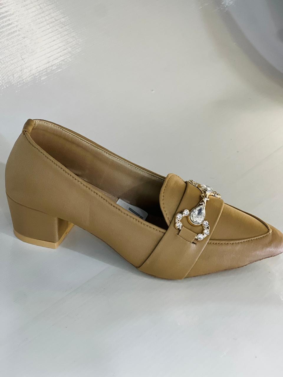 kids Girls formal block heel #185y - Image 4