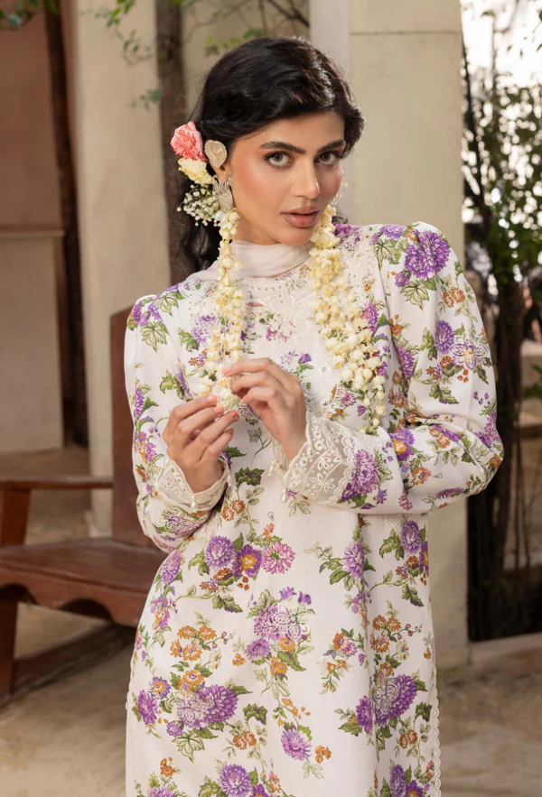 Zaiba By Hamdum Unstitch Suit - Image 2