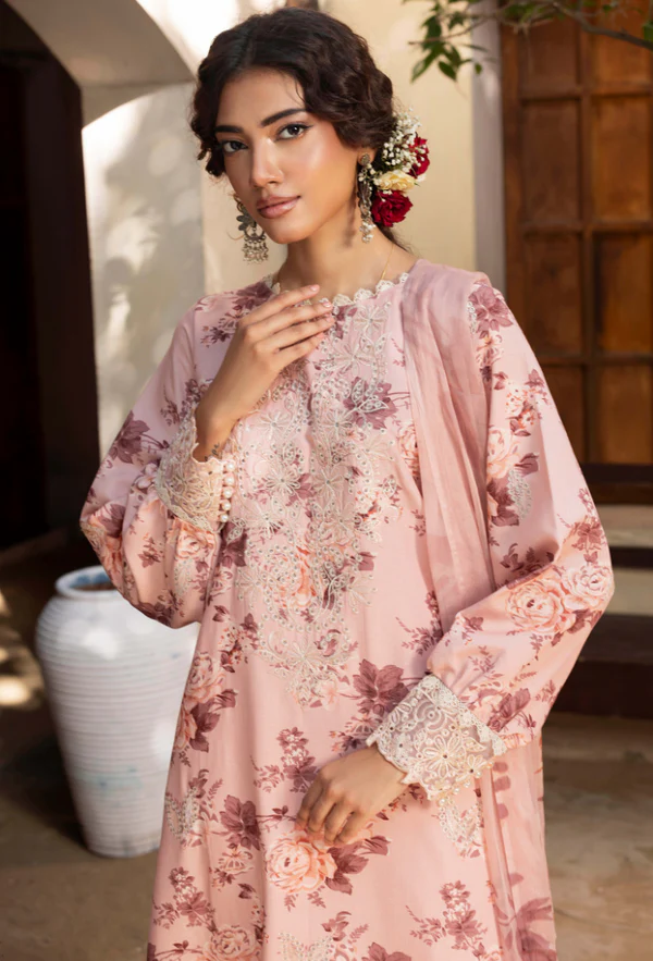 Zaiba By Hamdum Unstitch Suit - Image 2