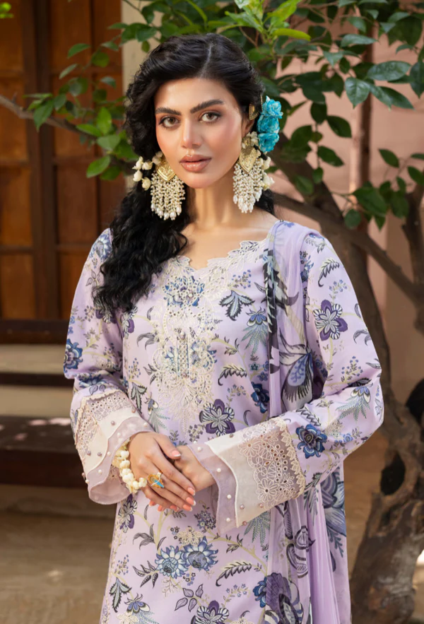 Zaiba By Hamdum Unstitch Suit #672y - Image 3
