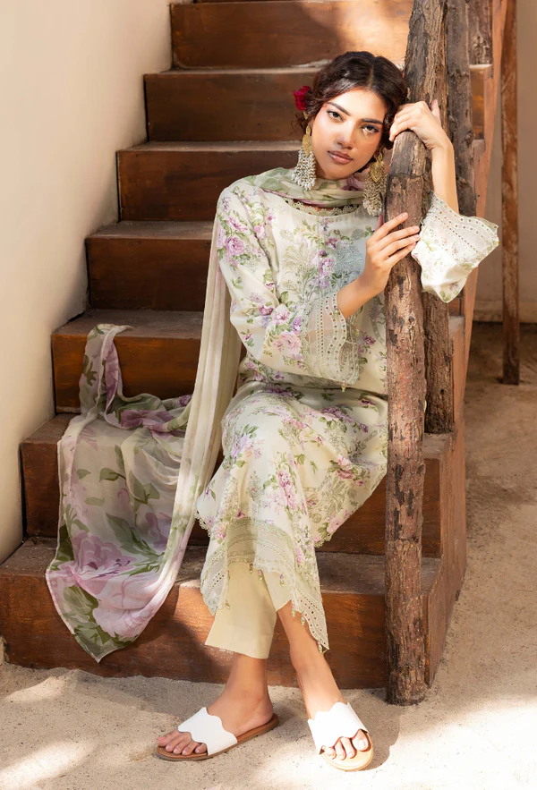 Zaiba By Hamdum Unstitch Suit #672y - Image 3