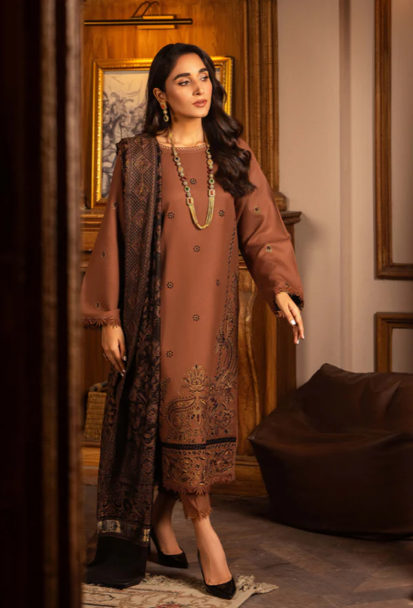 Aaima By Hamdum Unstitch Suit #672y - Image 3