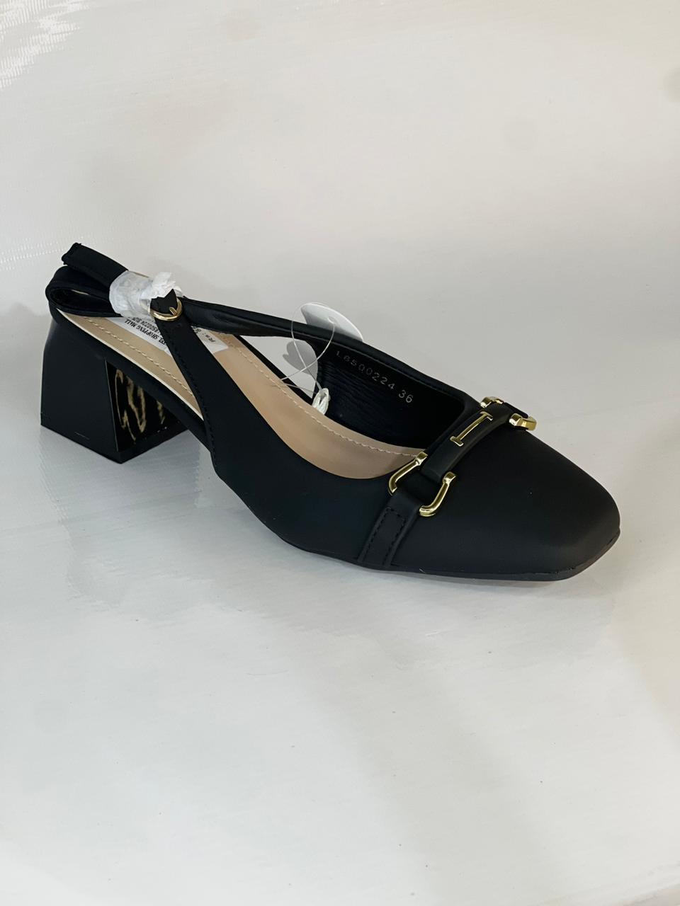 Chain Decor heel Ladies Shoes - Image 2