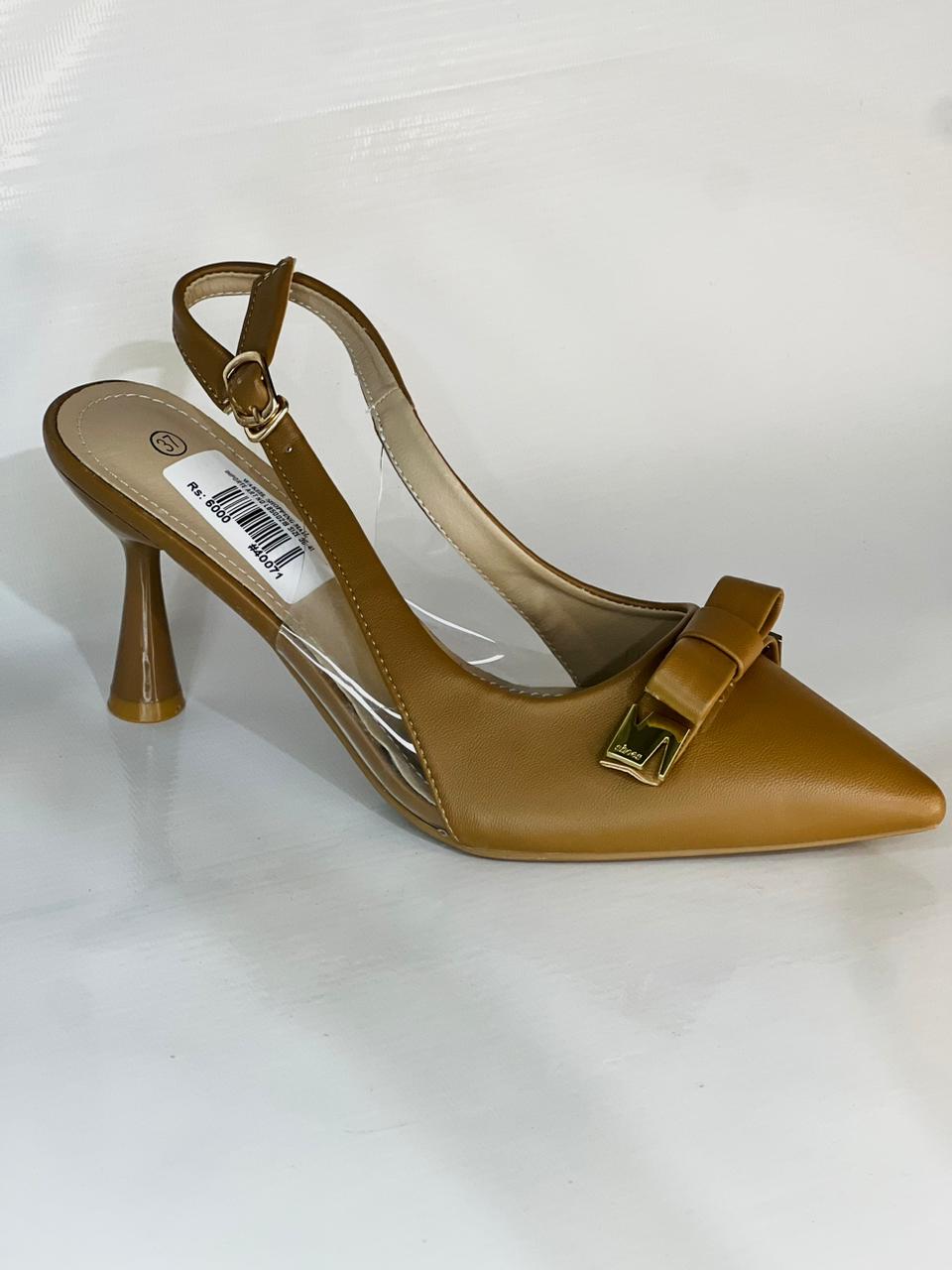 Horsebit Slingback Heel Ladies Shoes
