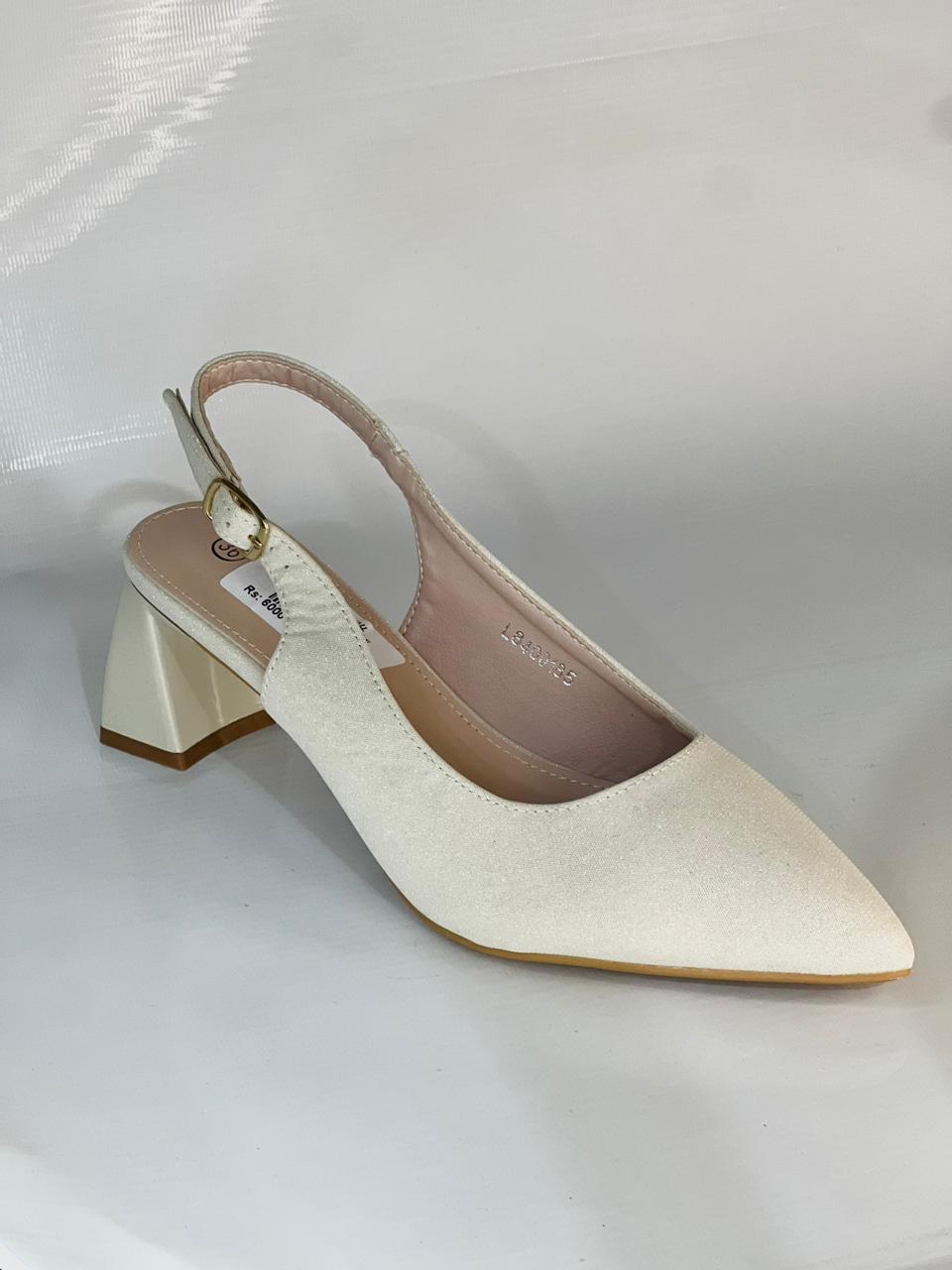 Girls Golden Fancy Court Shoes