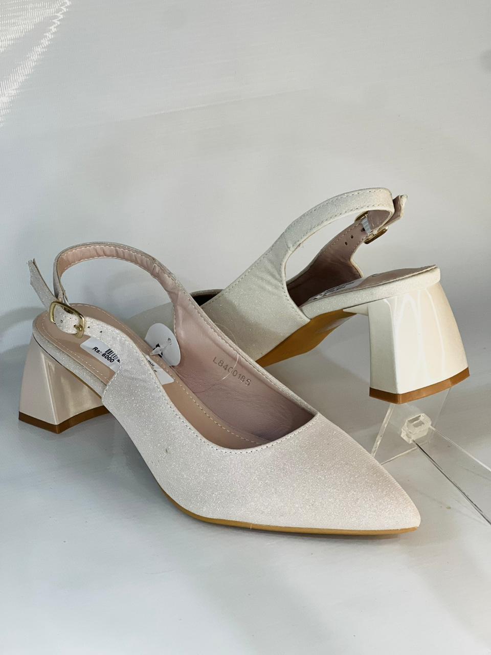 Girls Golden Fancy Court Shoes - Image 2