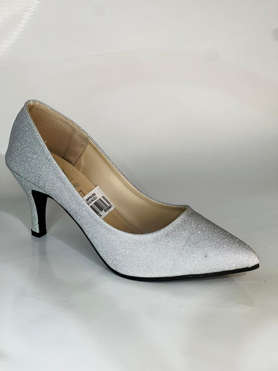 Silver Court Shoes Ladies Shoes - Image 2
