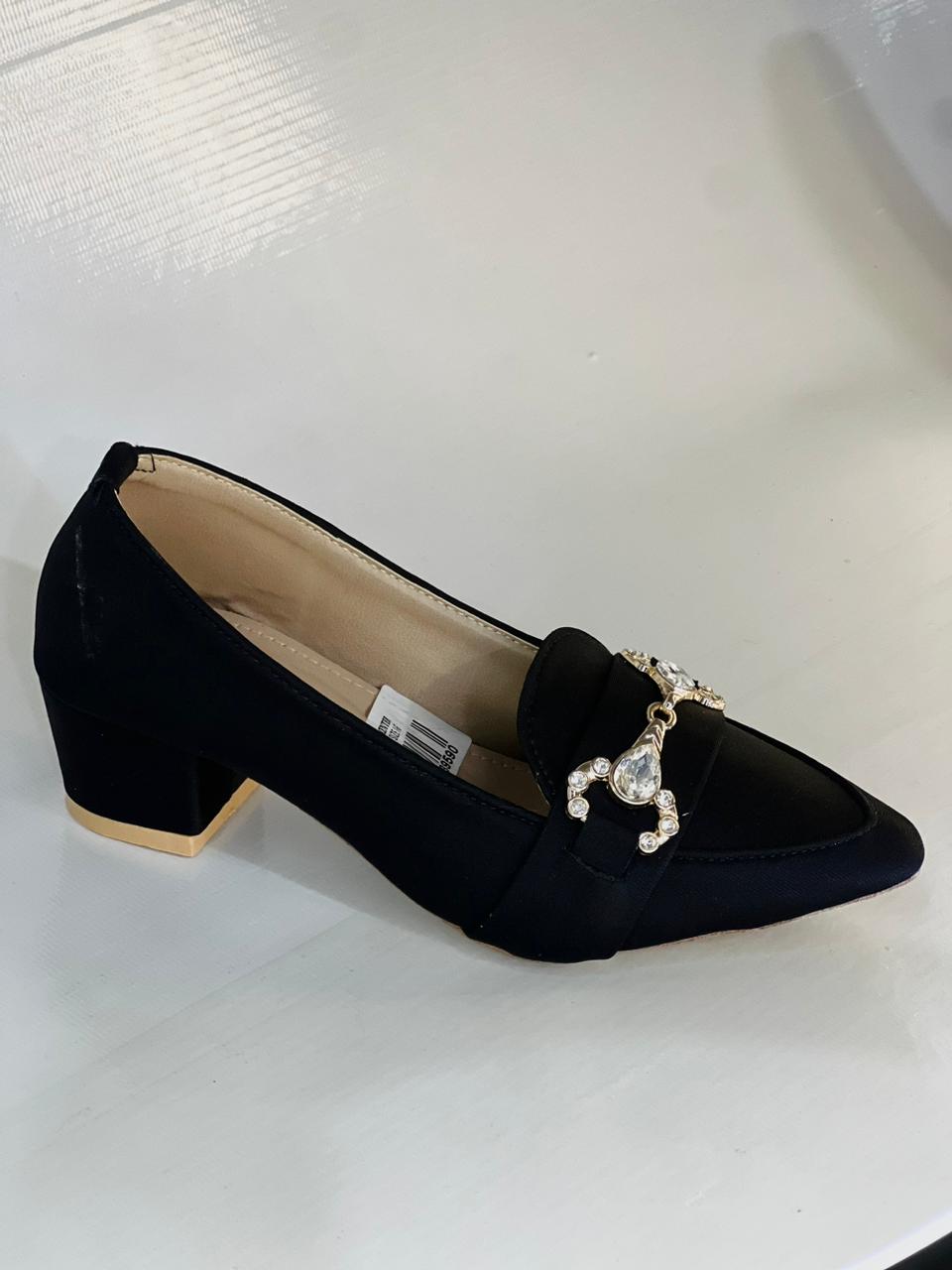 kids Girls formal block heel #185y - Image 3
