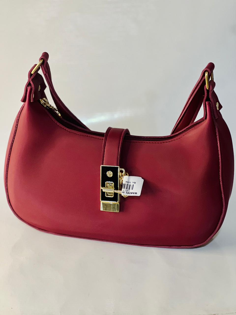 Crescent Luxury Faux Leather Shoulder Bag for women #212y - Image 4