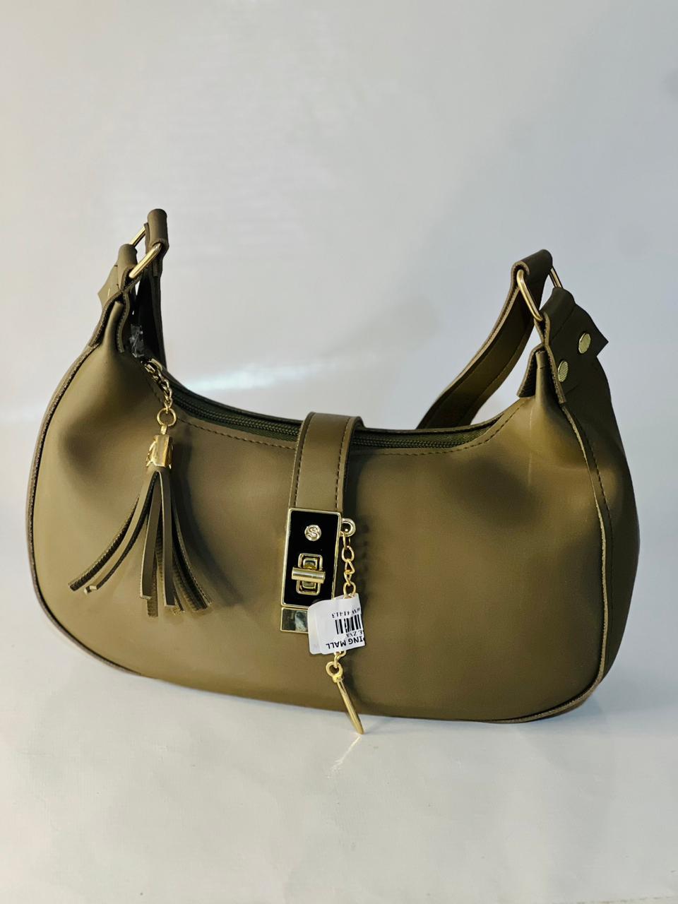 Crescent Luxury Faux Leather Shoulder Bag for women #212y - Image 3