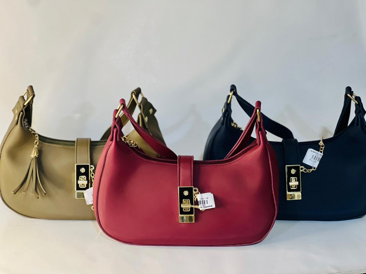 Crescent Luxury Faux Leather Shoulder Bag for women #212y - Image 2