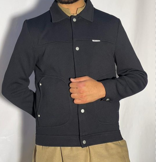 Men’s Winter Woolen Sleeveless Zip-Up Cardigan – #555Y - Image 3