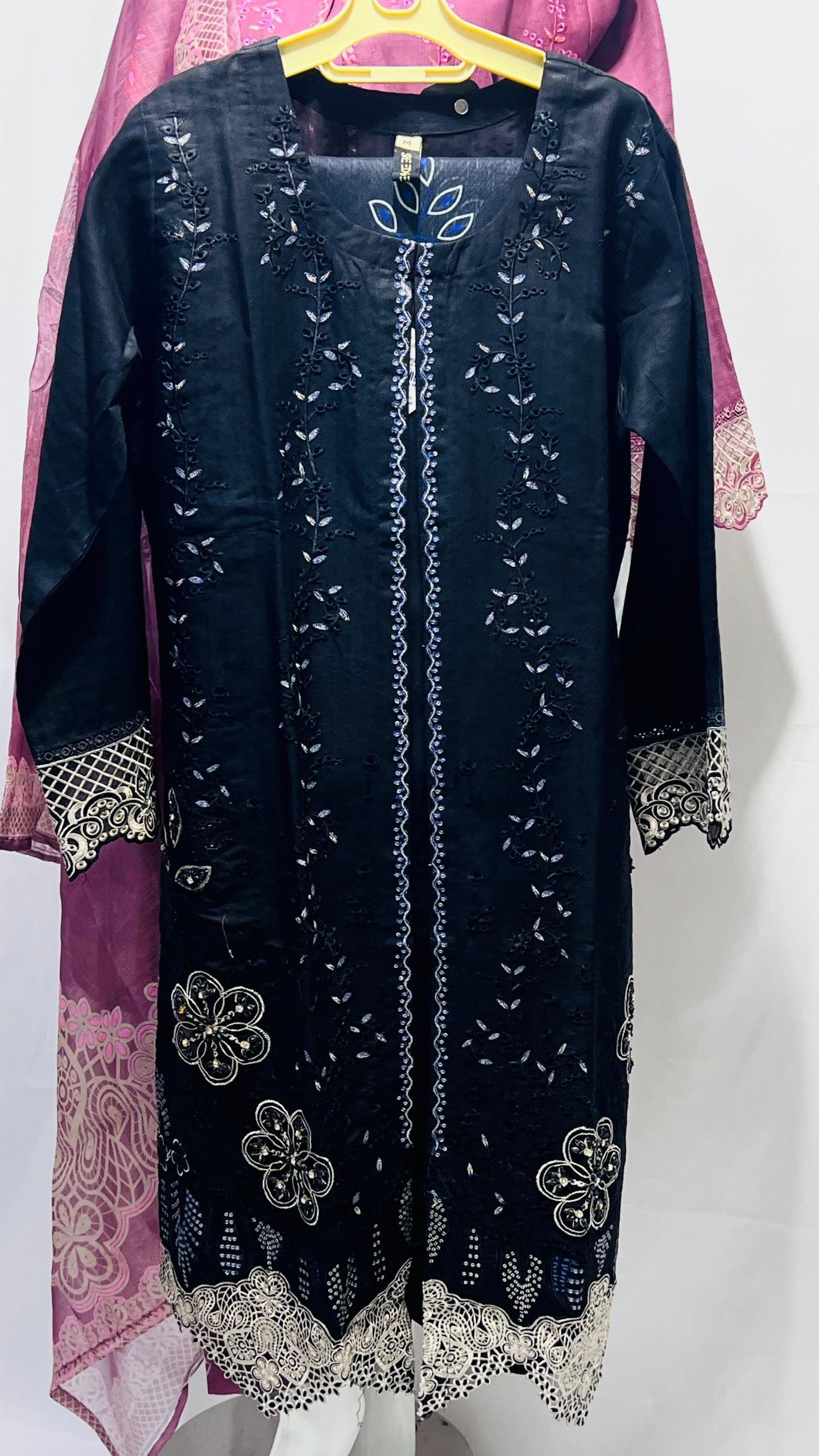 Women’s Embroidered Luxury 3-Piece Suit – Plum Wine Elegance Collection #038y - Image 2