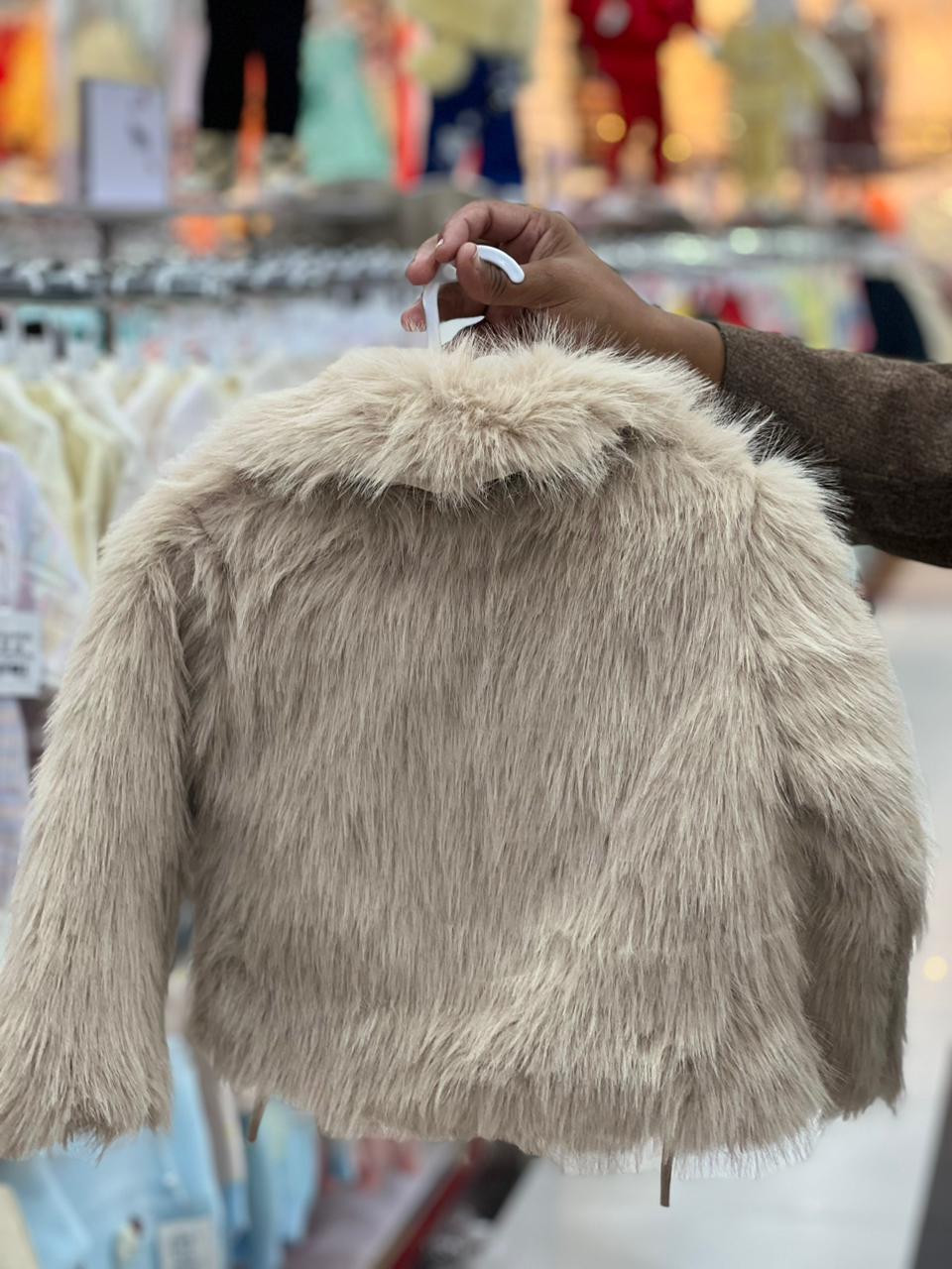 Girls Browan Faux Fur Winter Vest with Belt – Luxury Kids Outerwear For 3 Years to 7 #885y - Image 3