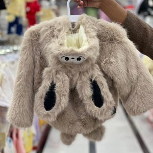 Girls White Faux Fur Winter Vest with Belt – Luxury Kids Outerwear (Ages 3–7 Years) #885y