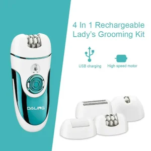 Daling DL-6018 Epilator 4-In-1 Multi-Functional Rechargeable Ladies’ Grooming